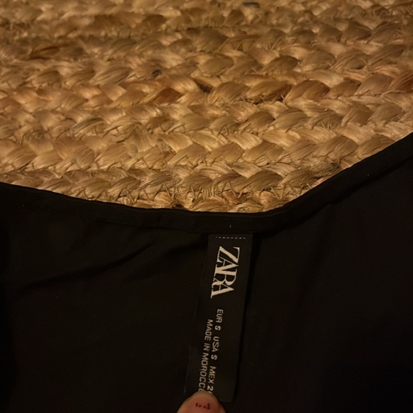 Zara Navy Blue Midi Dress with Button Detail - Picture 4 of 4